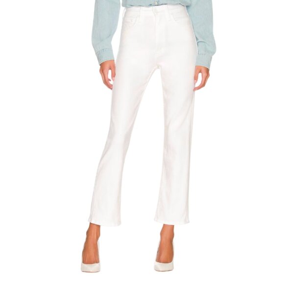 Mother High Waisted Rider Ankle Jeans Womens 29 White Fairest of them All Denim - Picture 15 of 15